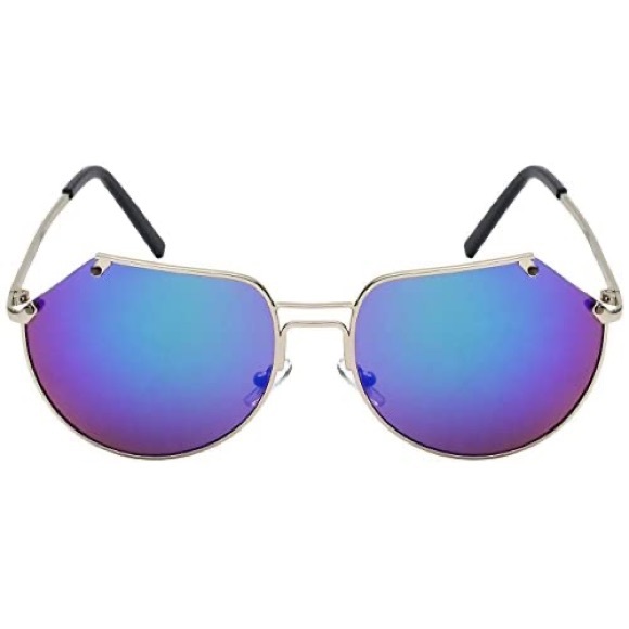 EDGE IWEAR MODERN ANGULAR AVIATORS COLOR MIRRORED - Picture 3 of 5